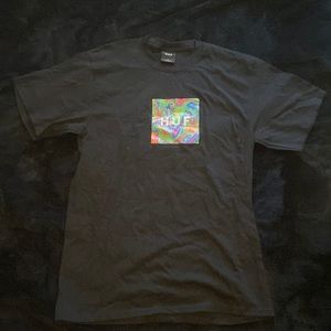 HUF black box logo t shirt